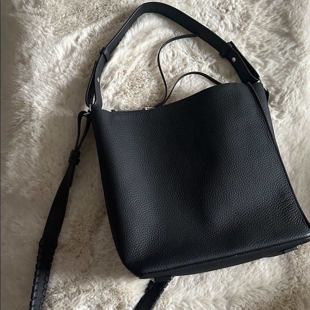 All Saints Elegant Black Women's Handbag cross body or shoulder bag - Picture 3 of 7